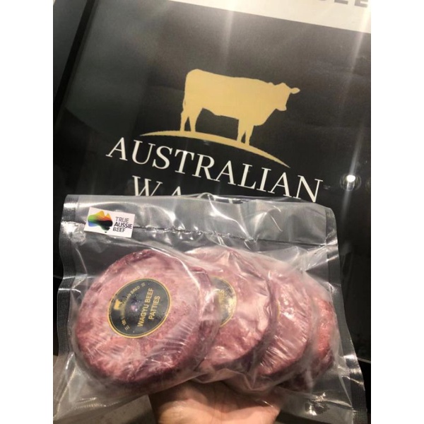 AUSTRALIAN WAGYU BURGER PATTIES 150gm x 4 pcs (HALAL) min order 4