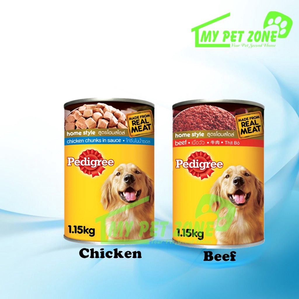 Pedigree Chicken / Beef Dog Canned 1.15KG Shopee Malaysia