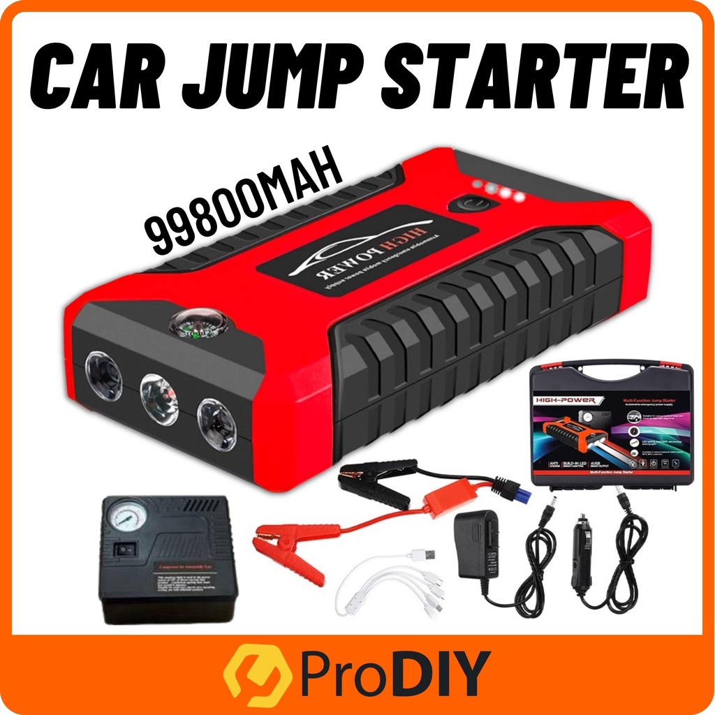 Car Jumper Power Bank Kereta Multifunction Jump Start Power Bank Car