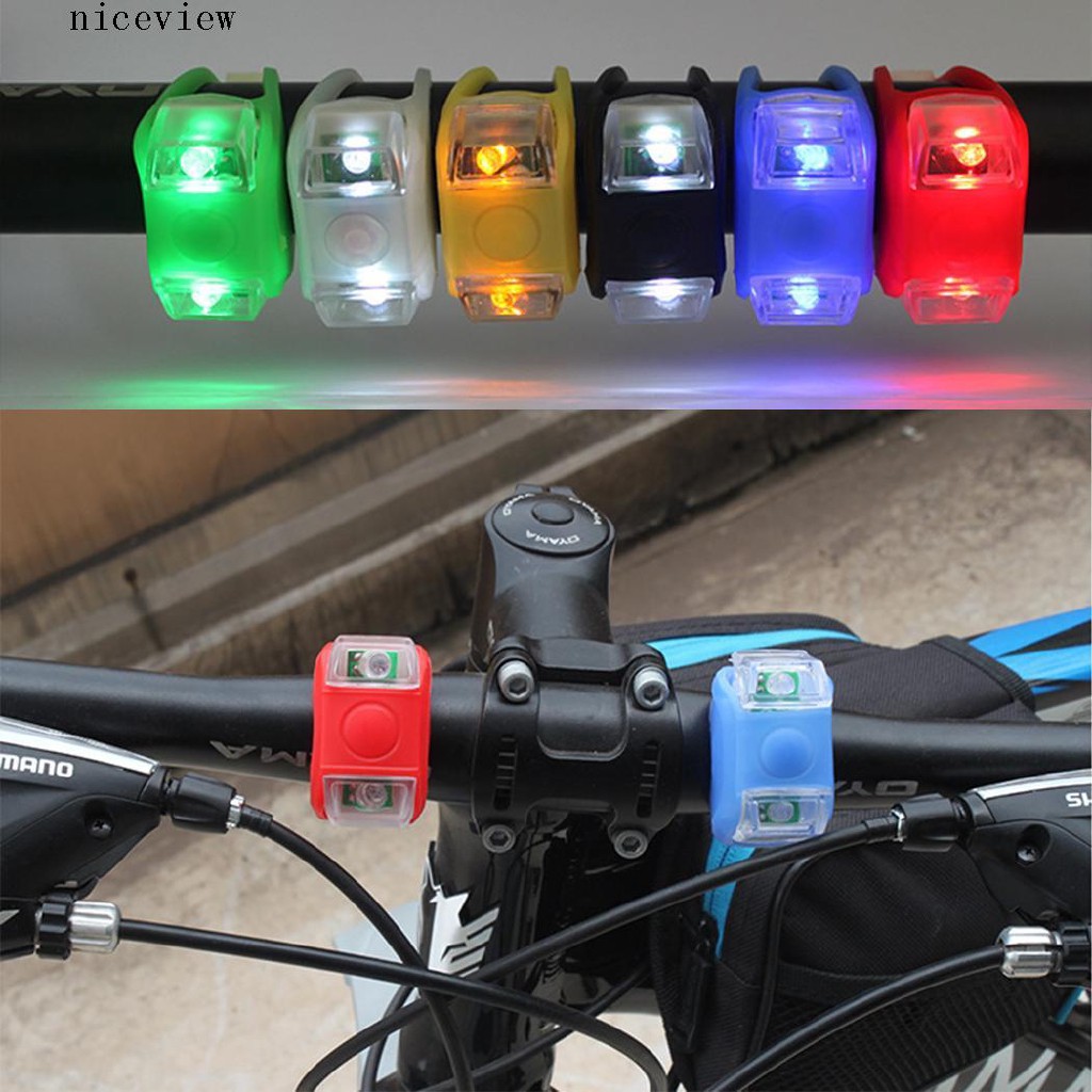 READY STOCK Outdoor 3 Modes Silicone Bike Bicycle Head Rear LED