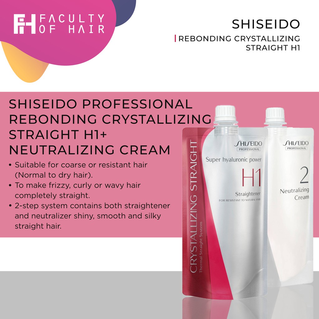 Shiseido Rebonding Cream Set (H1/EX1/N1 400g + Neitralizer 400g
