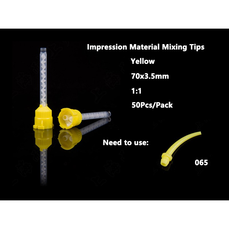 Dental Impression Material Mixing Tips Yellow 11 50Pcs/Pack Shopee