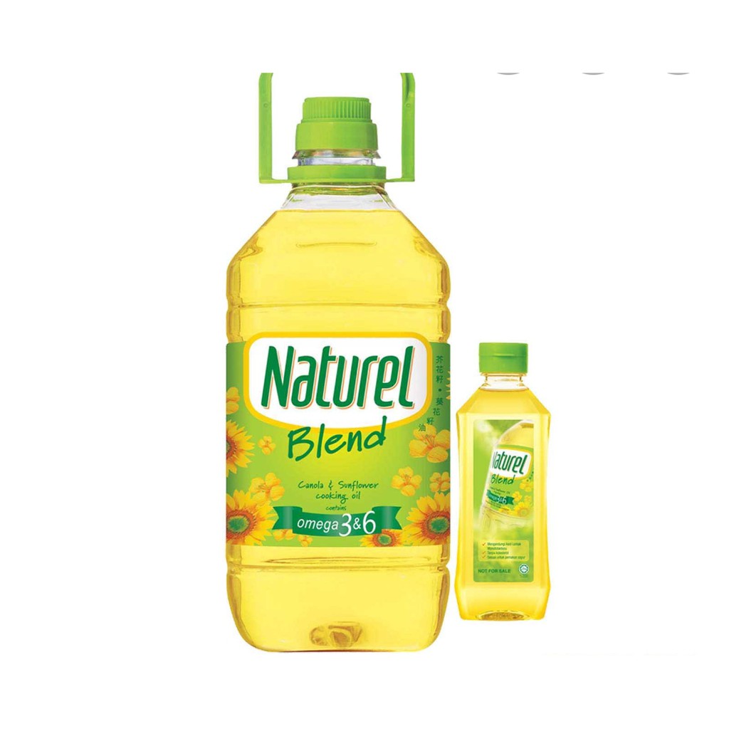 NATUREL BLEND Canola & Sunflower Cooking Oil 3KG Free 250G Shopee Malaysia