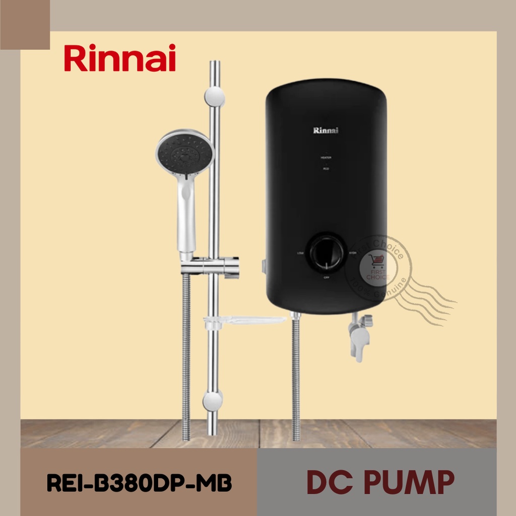 Rinnai Crystal Series Electric Water Heater DC Pump/Handshower REI