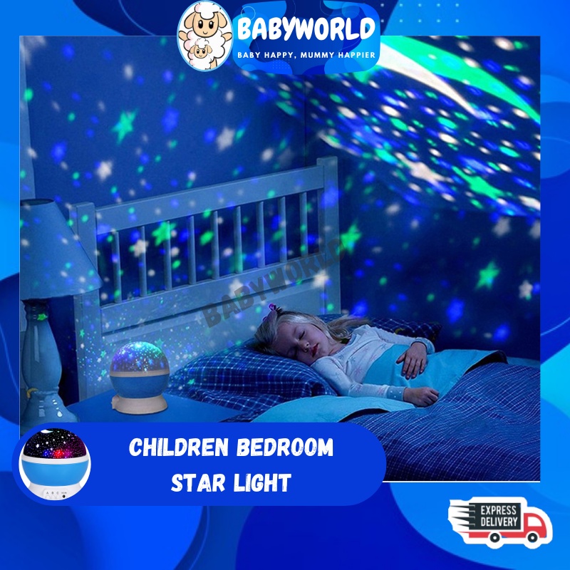 🔥HOT🔥 READY STOCK Stars Starry Sky LED Rotating Spin Projection Lamp