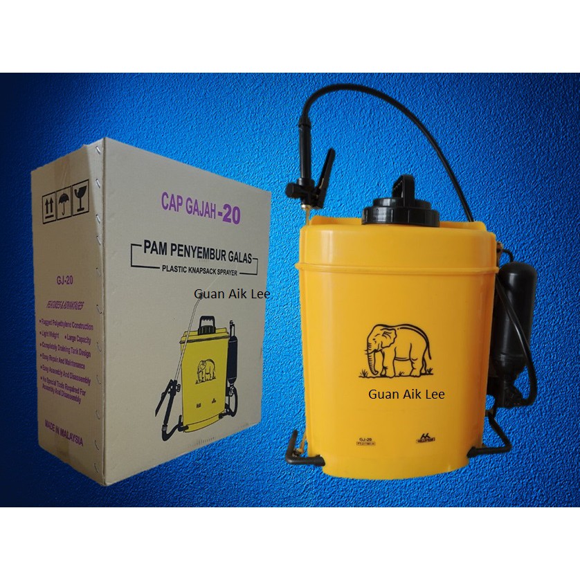 Pam Racun 20liter Knapsack Sprayer Gajah pam penyembur