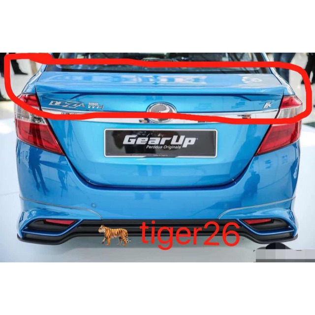 OEM spoiler Bezza 2016 with color Shopee Malaysia