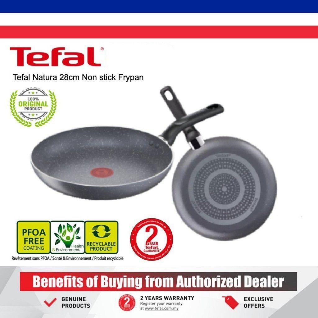 READY STOCK Tefal Natura 28cm Non stick Frypan Fry Pan Cookware B22606