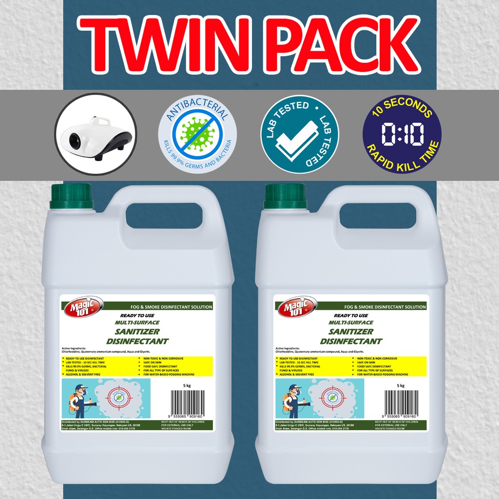 Fogging sanitizer/Magic101 Fog & Smoke Hard Surface Disinfectant