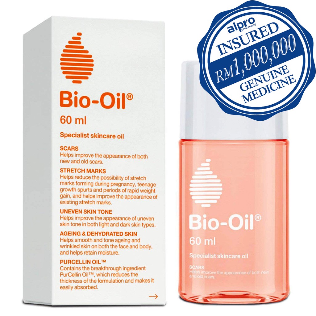 BioOil Purcellin Oil (60ml) (Helps improve the appearance of scars, stretch marks and uneven