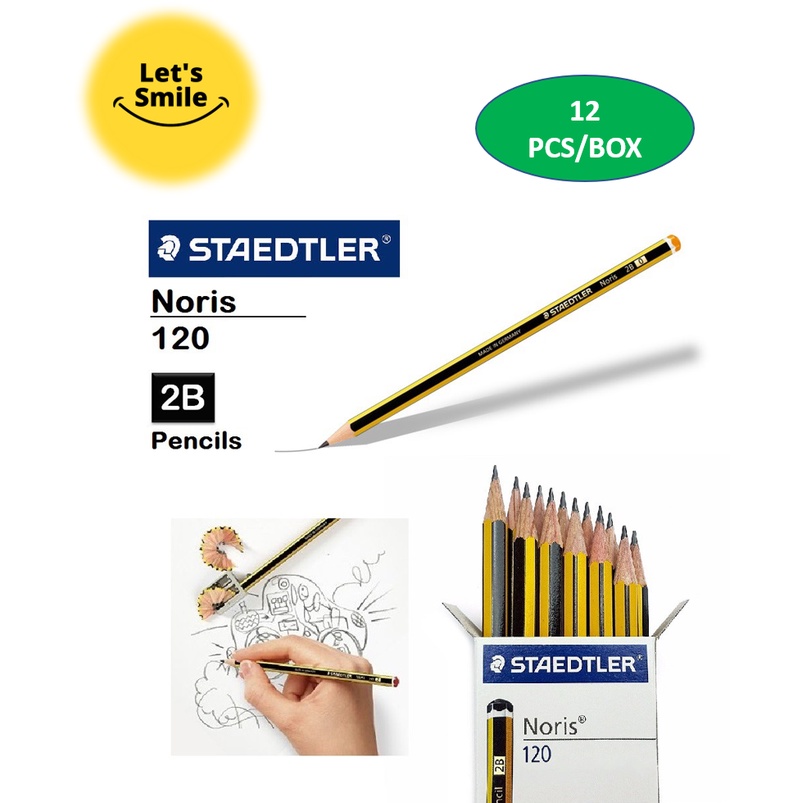 STAEDTLER Noris 2B Pencils (12pcs/Box) / 2B Pencil / Staedtler Noris