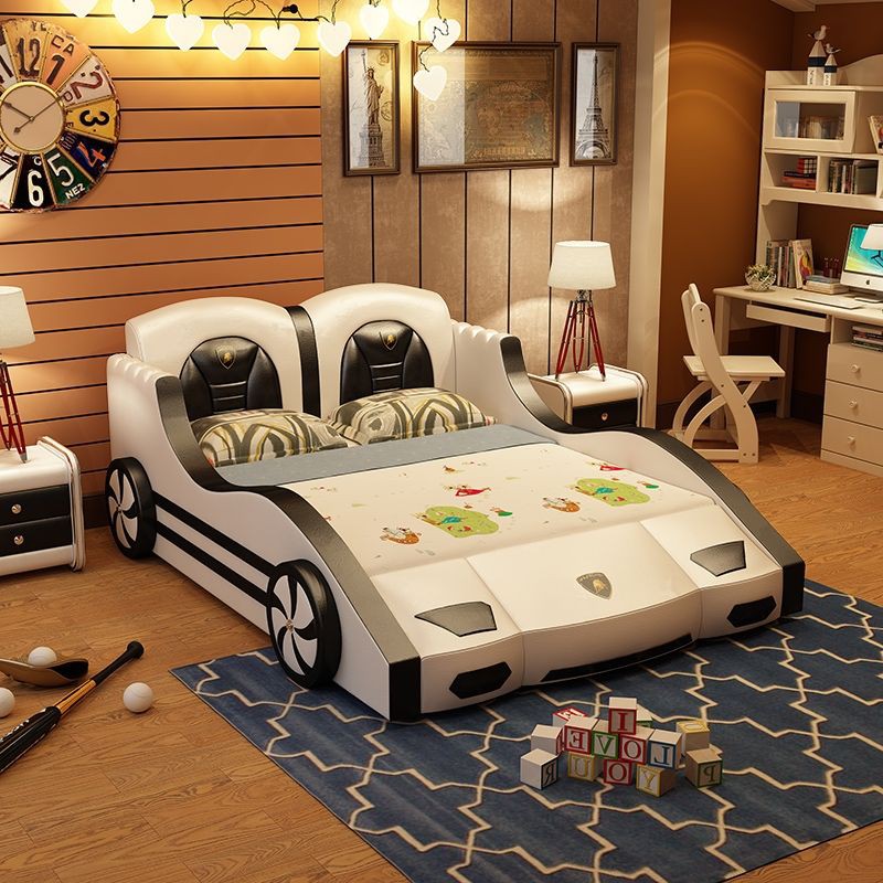 Children's car bed boy new style 1.5m bumblebee bed with storage for