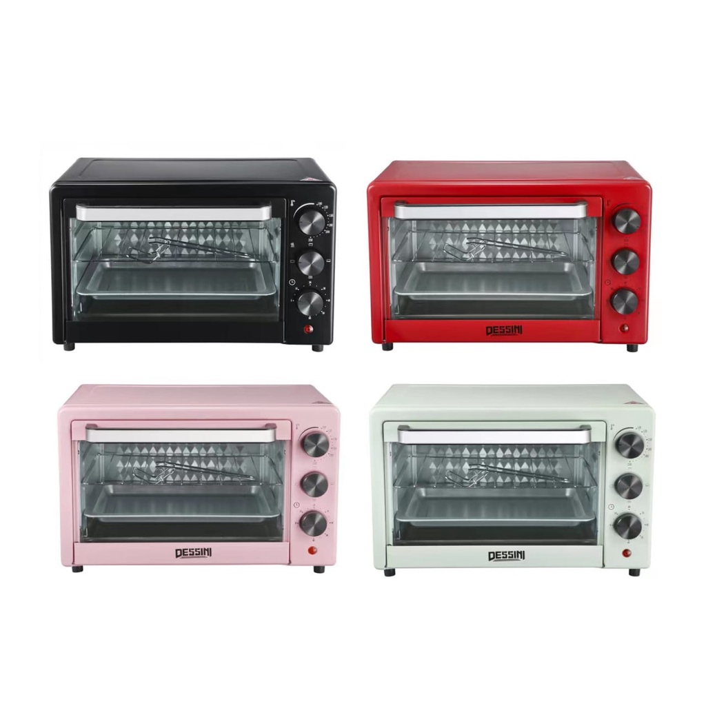 DESSINI ITALY Electric Oven Convection Hot Air Fryer Toaster Timer Oil