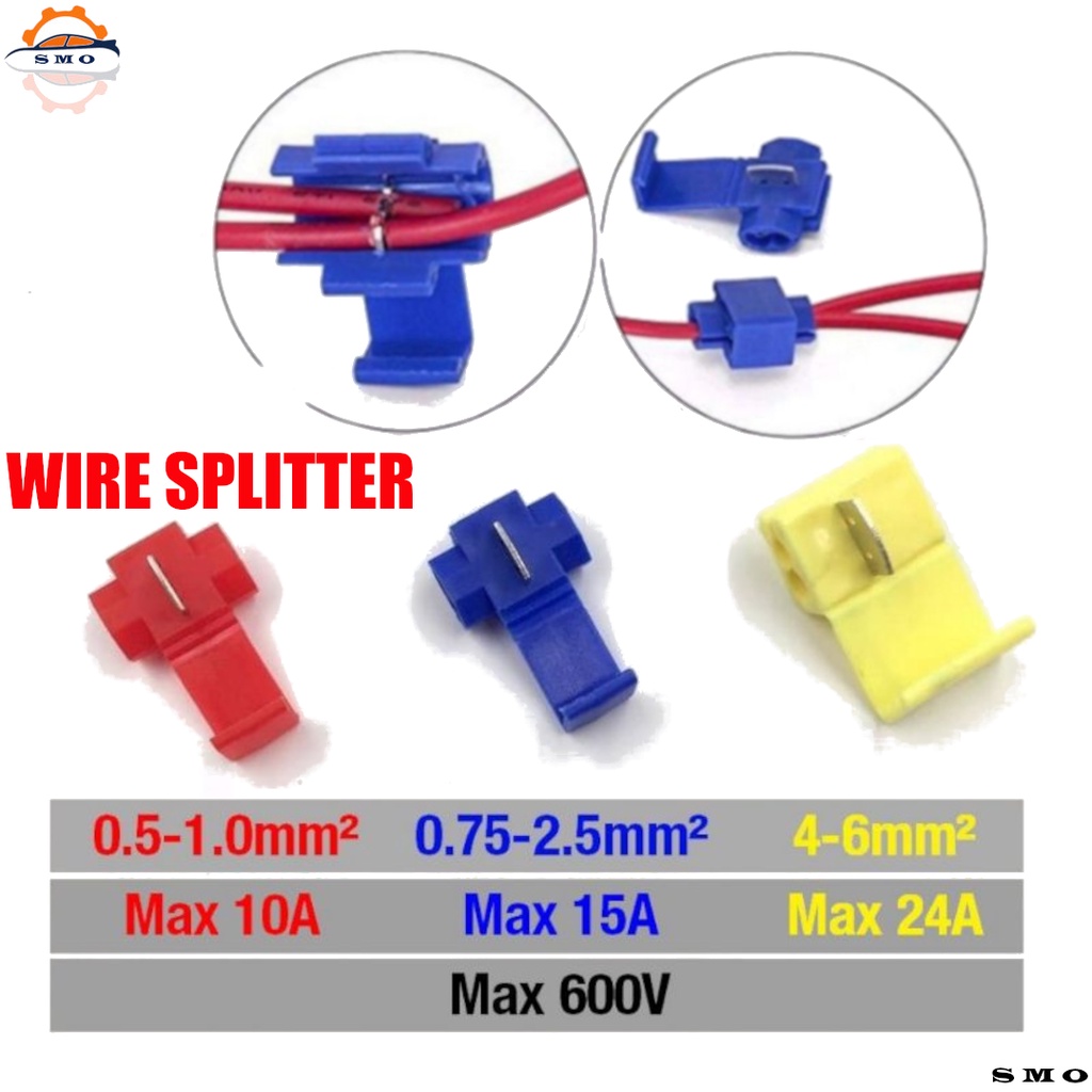 Car 10A 15A 24A Wire Crimp Splitter Splice Cable Wire Tap Connector