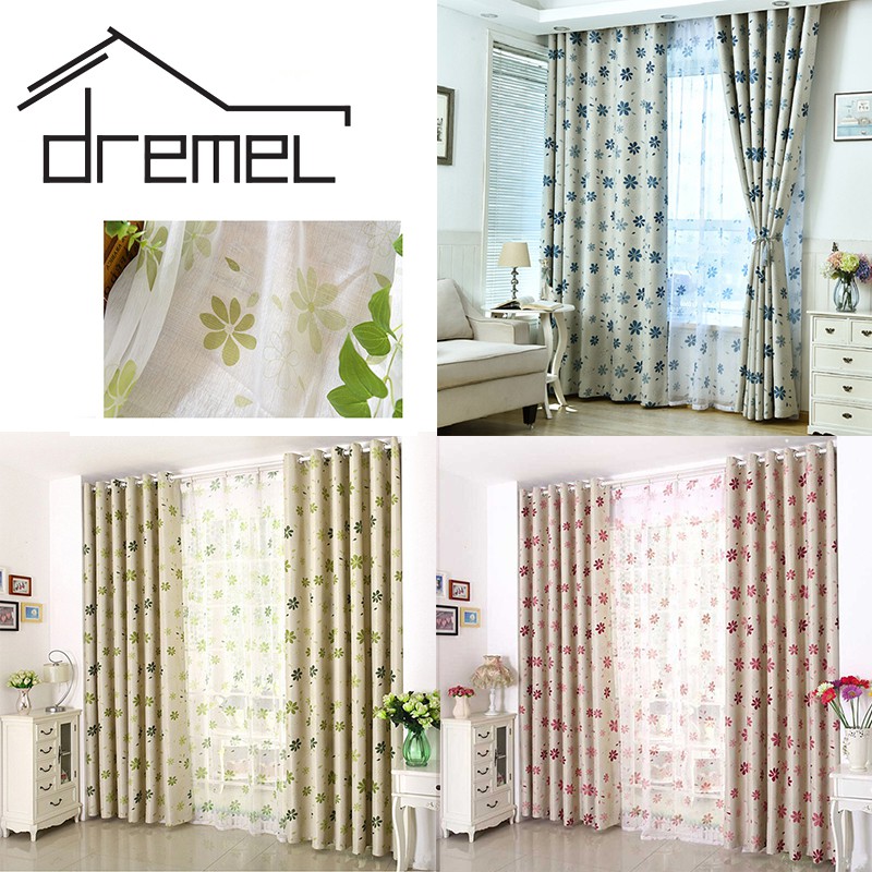 {Ready Stock} DREMEL Durable Window Curtain Tulle Voile Drape Panel