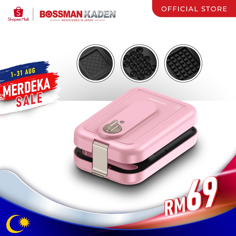 Bossman Kaden 3in1 Waffle Maker BK600 Shopee Malaysia