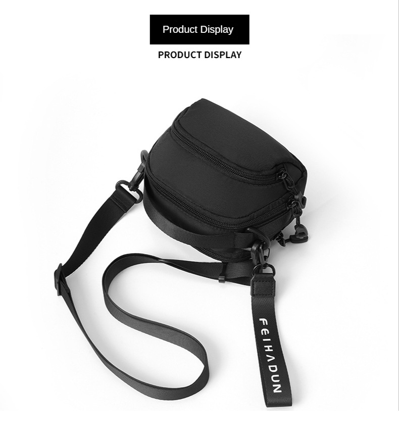 Sling Bag Men Small Messenger Bag Canvas Casual Shoulder Bag Mini