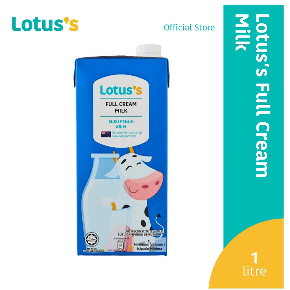 Lotus's Full Cream Milk UHT (1L) Shopee Malaysia