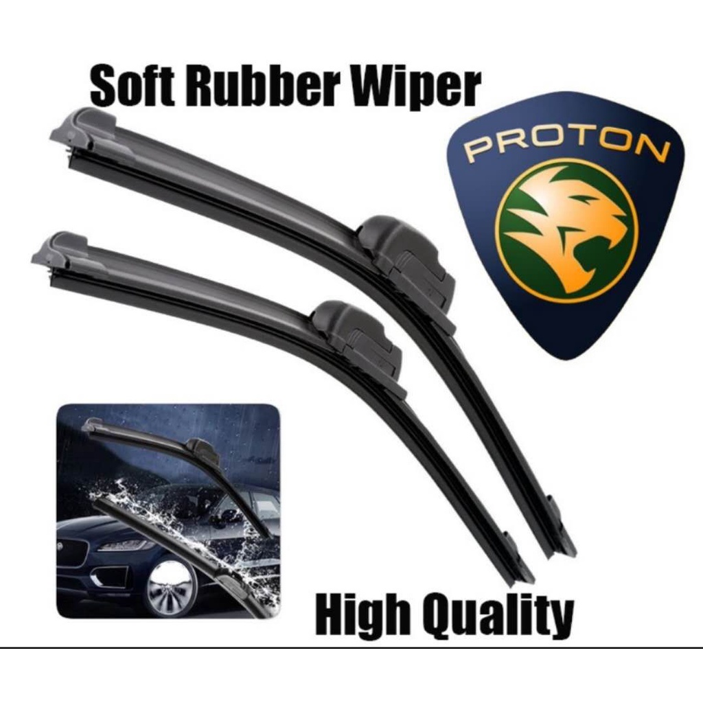 Rm2.50 Soft Rubber Wipers Car Wiper Blade Alza Myvi Axia Wira Saga BLM