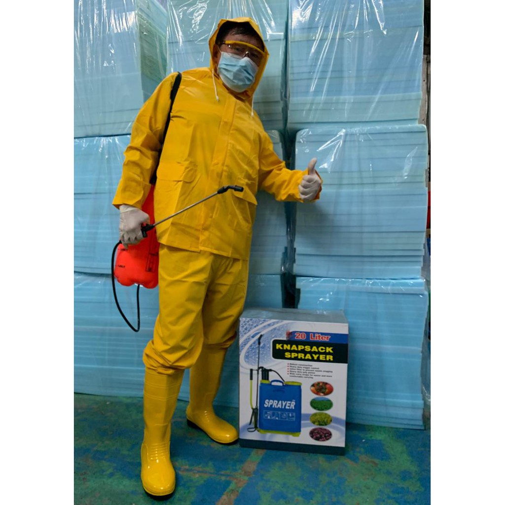 PREMIUM QUALITY YELLOW HEAVY DUTY RAINCOAT REUSABLE RAIN COAT RAINSUIT