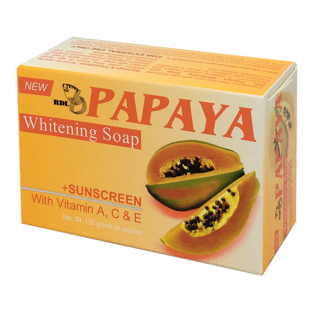 RDL Papaya Whitening Soap 135gm Shopee Malaysia