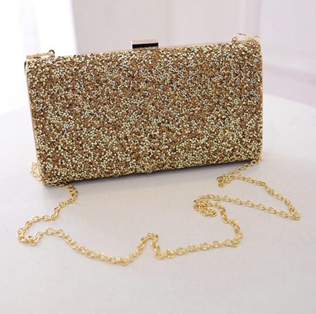 Elegant Dinner Bag/Party Clutch/Diamond Sling Bag/Beg
