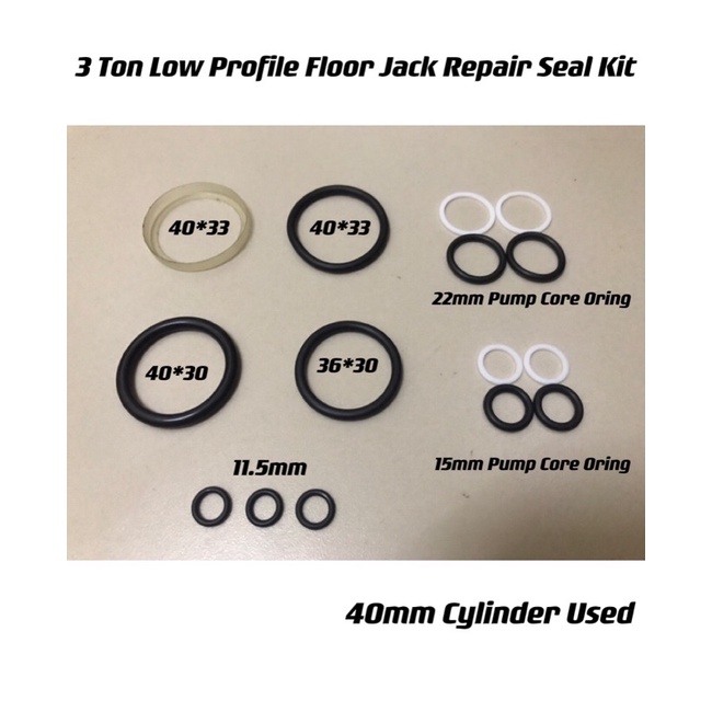 3 Ton Low Profile Floor Jack Repair Seal Kit Shopee Malaysia