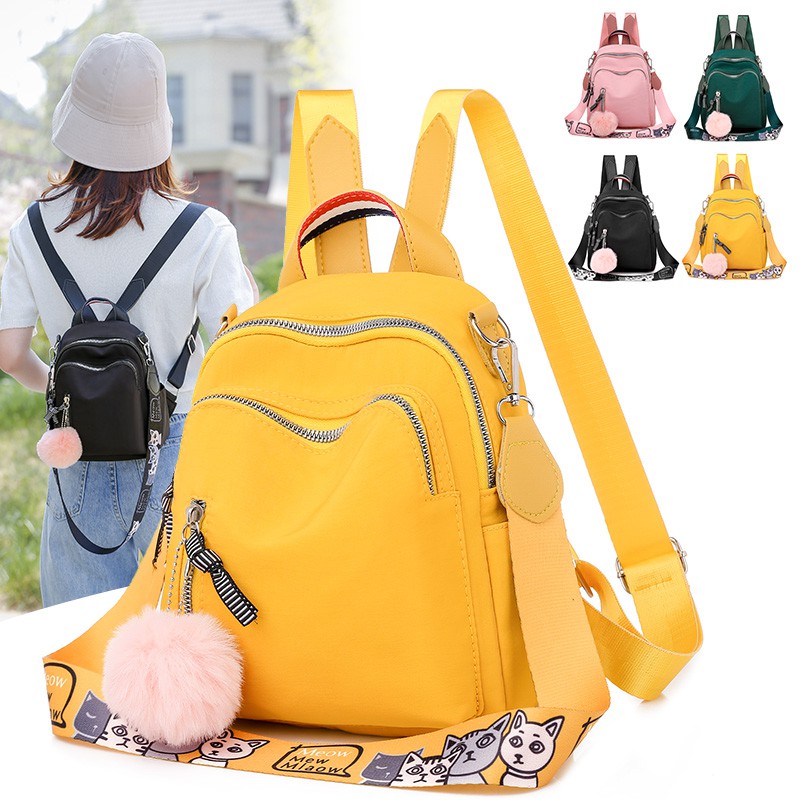🔥 Tas bahu mini multifungsi ransel nilon kecil berkualitas bagus