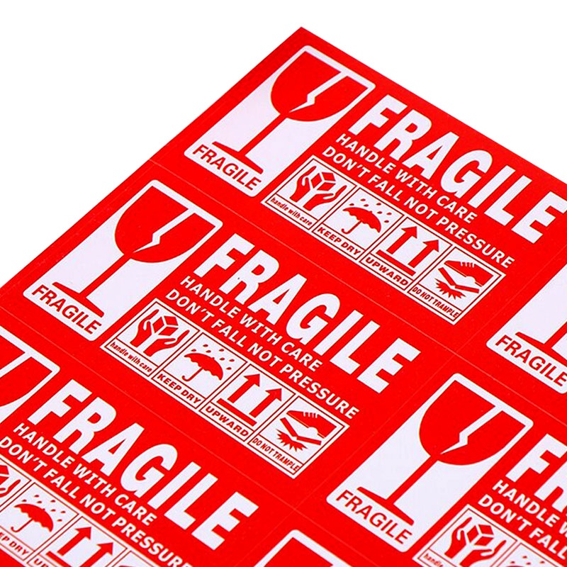 Fragile Labels Stickers 9cm x 5cm Handle Carefully Warning Reminder Packing Labels Stickers