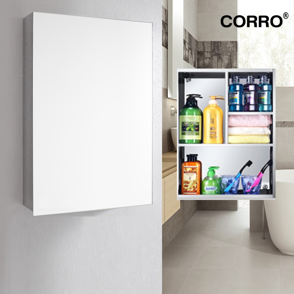 CORRO 100 Stainless Steel Bathroom Mirror Shopee Malaysia