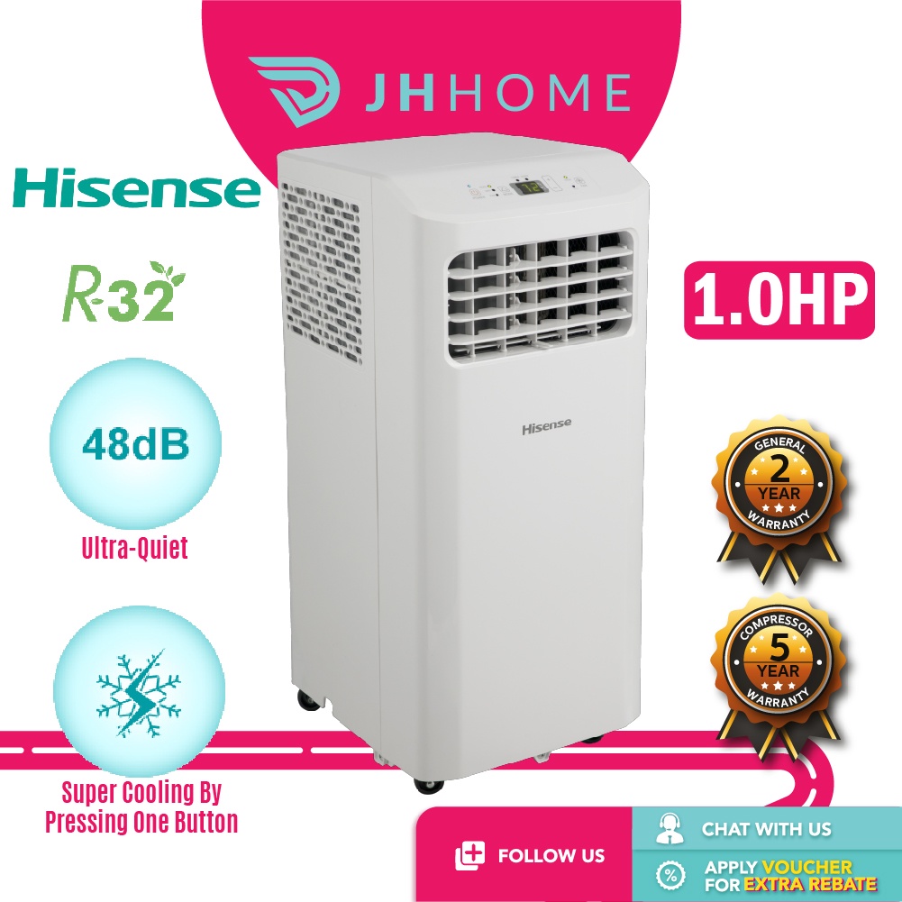 Hisense R32 Portable Air Conditioner 1.0HP AP09KVG 1.5HP AP12NXG