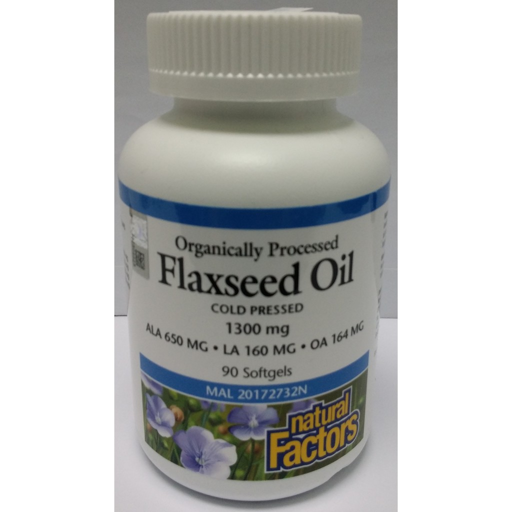 Natural Factors Flaxseed Oil 1300mg 90's (Exp12/2021) Shopee Malaysia