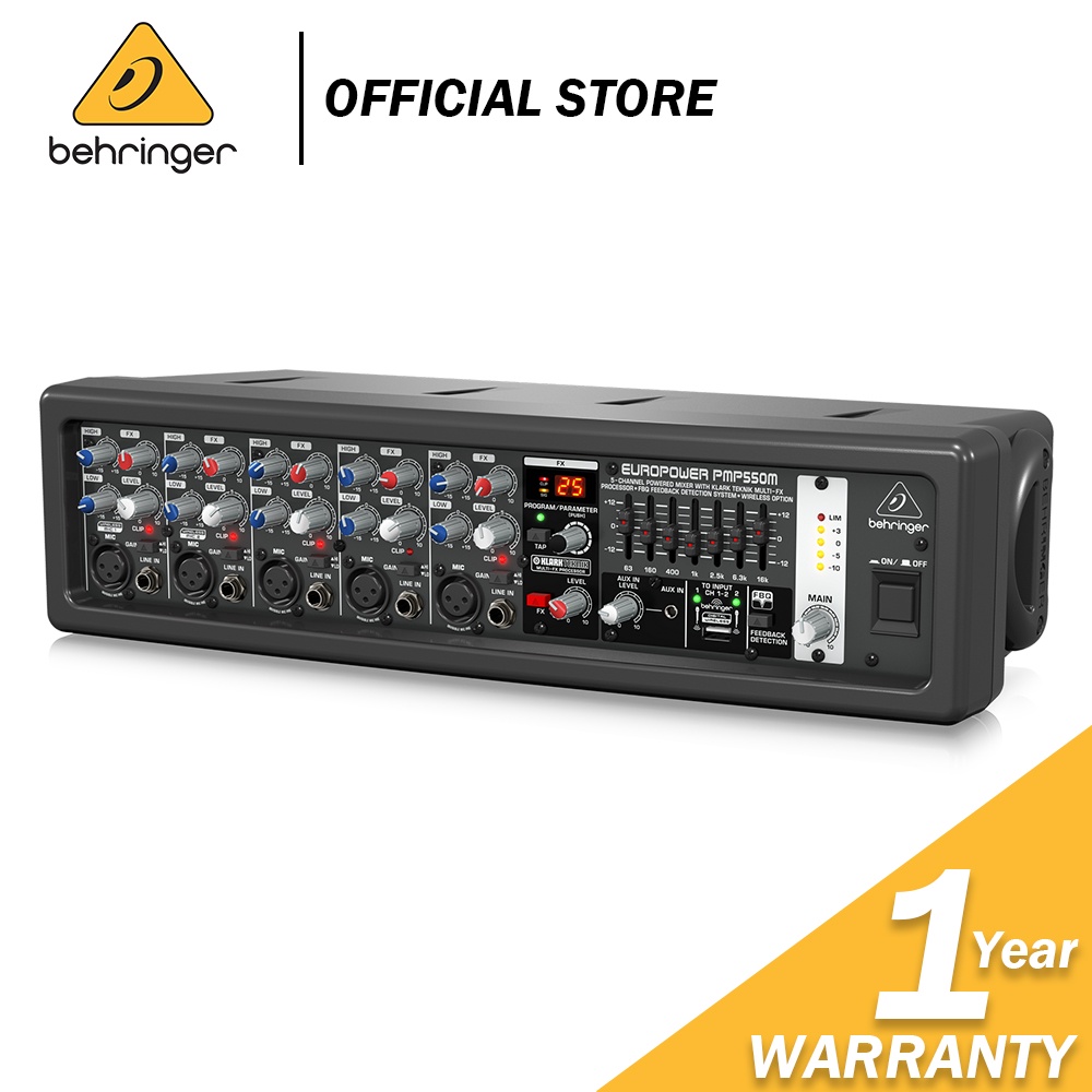 Behringer Europower PMP550M 5channel 500Watt Powered Mixer (PMP550M