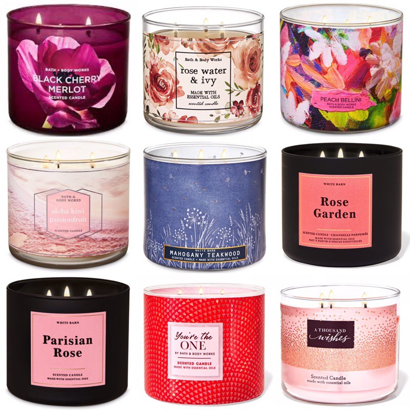 Bath and Bodyworks 3 wicks Fragrance Candles Shopee Malaysia
