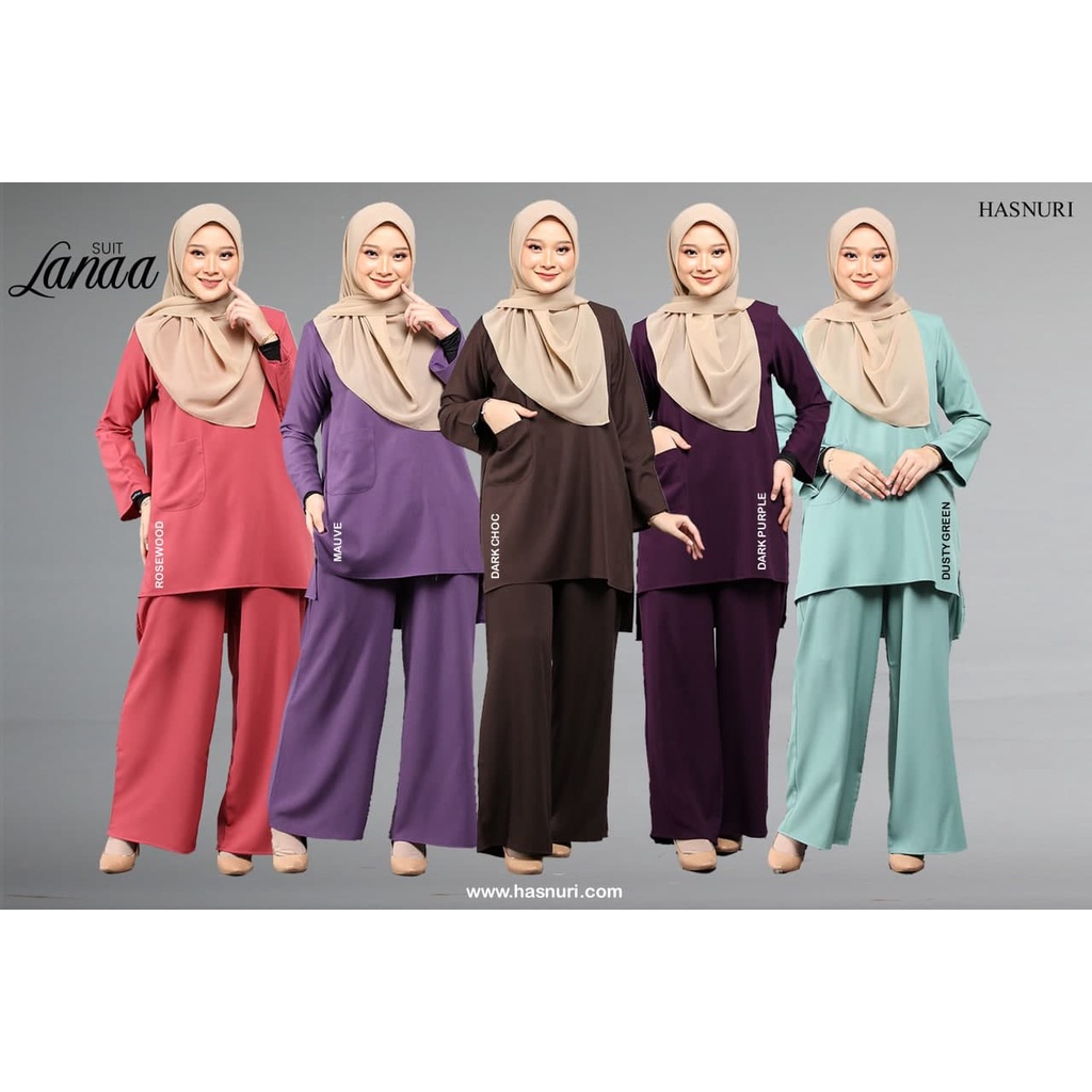 SET BLOUSE & SELUAR BAJU RAYA SUIT LANAA SUIT PEREMPUAN WOMEN
