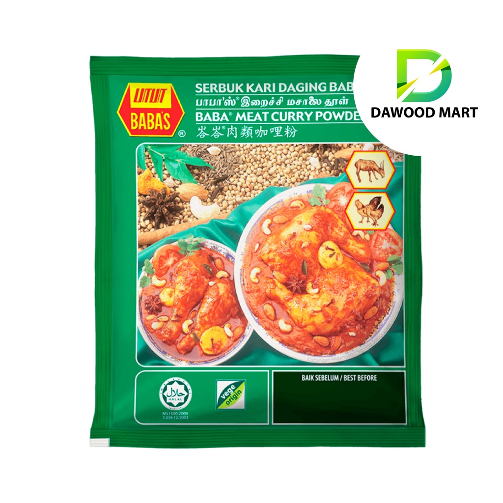 Babas Meat Curry Powder Baba's Rempah Kari Ayam Daging Fish Curry