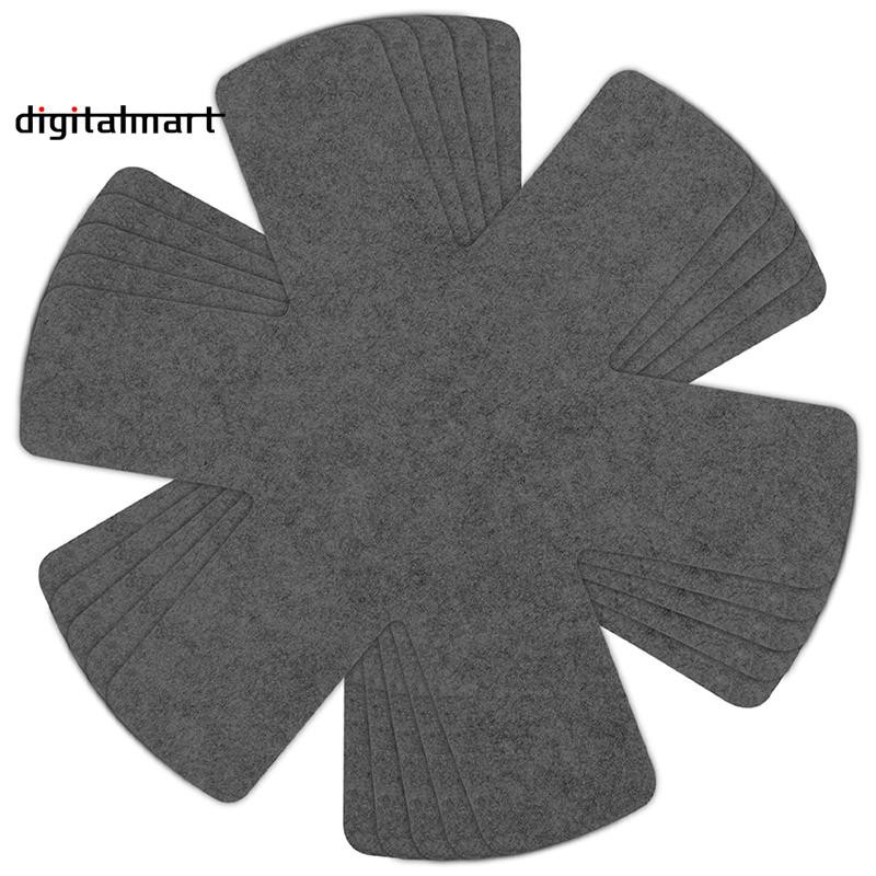 Pan Protector,Set Of 5Pan Protection Felt 38Cm Pot Protection Pot