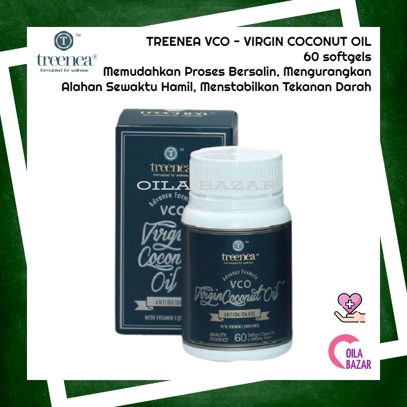 Treenea Virgin Coconut Oil 60 Softgels Supplement Ibu Hamil / Minyak