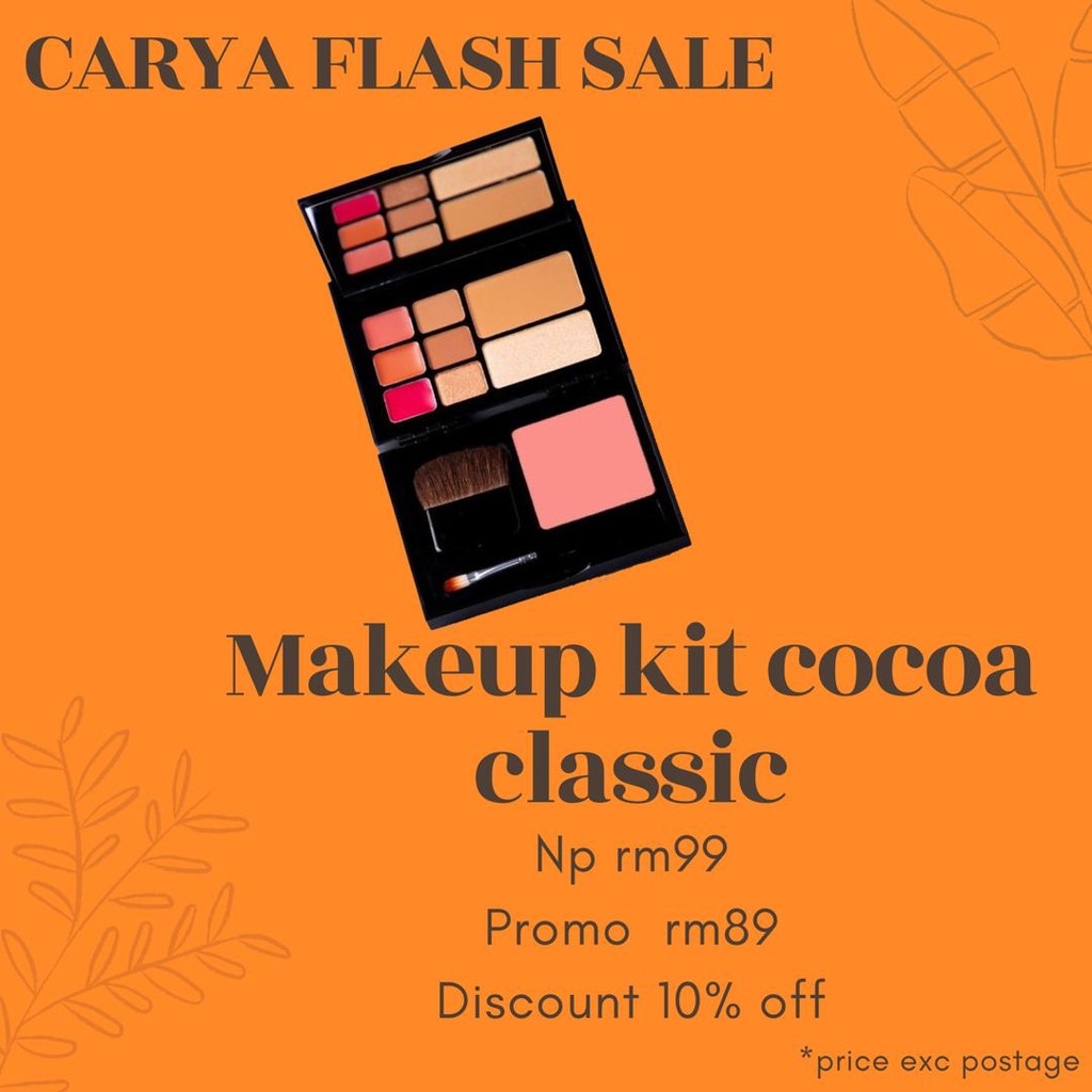 Carya Cosmetics COCOA CLASSIC MAKEUP KIT(Carya Original HQ) Shopee