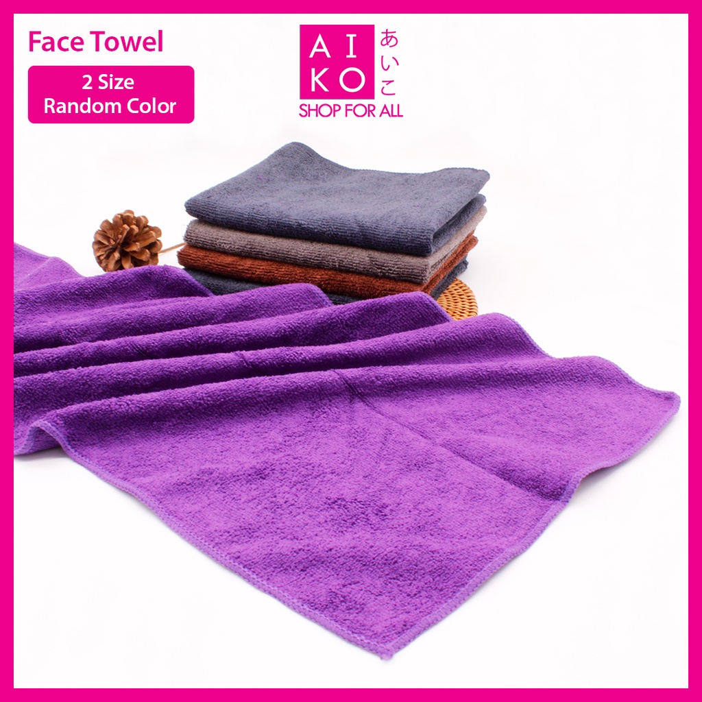 (AIKO) HAIR SALON TOWEL 100 COTTON SUPER ABSORBENT TEBAL (RANDOM