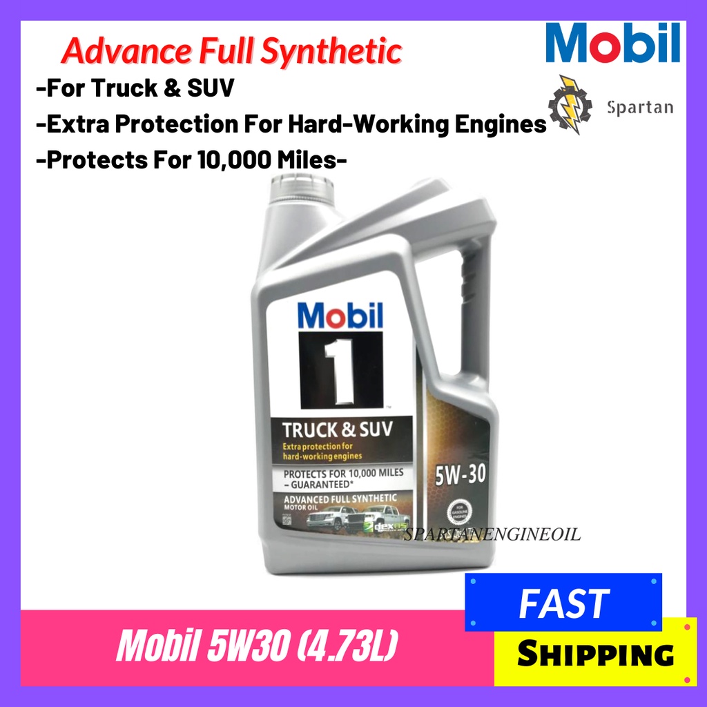 Mobil 1 Truck & SUV 5W30 Fully Synthetic Engine Oil 4.73L Shopee Malaysia