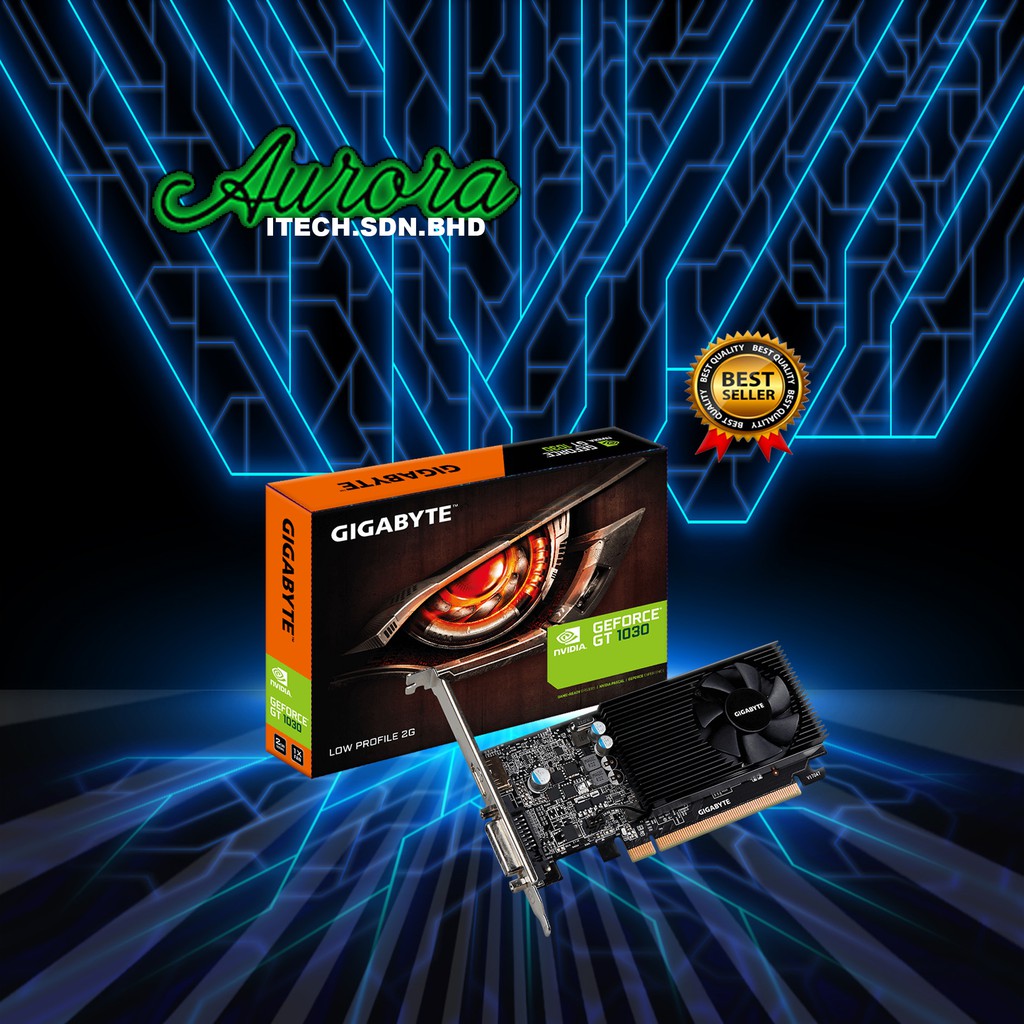 GIGABYTE GeForce GT 1030 GVN1030D52GL Low Profile 2G
