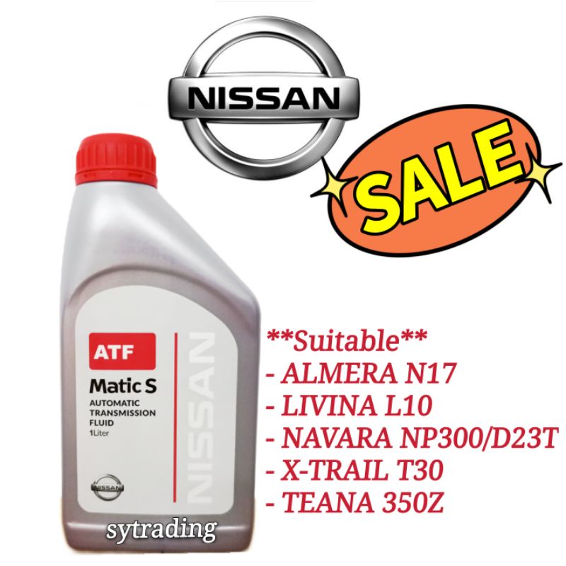 Nissan Matic S Automatic Transmission Fluid Matic ATF 1 Liter Almera