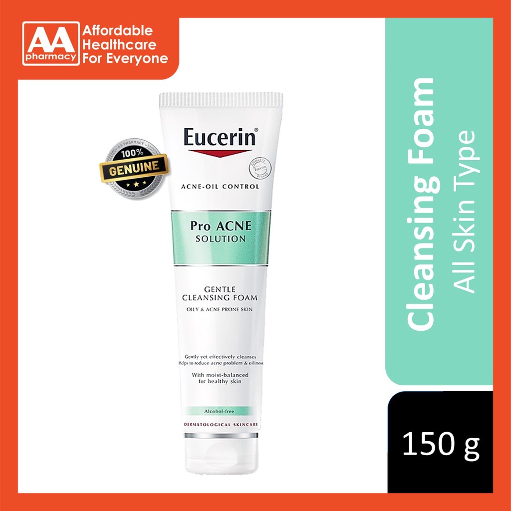EUCERIN PRO ACNE SOLUTION GENTLE CLEANSING FOAM 150G Shopee Malaysia