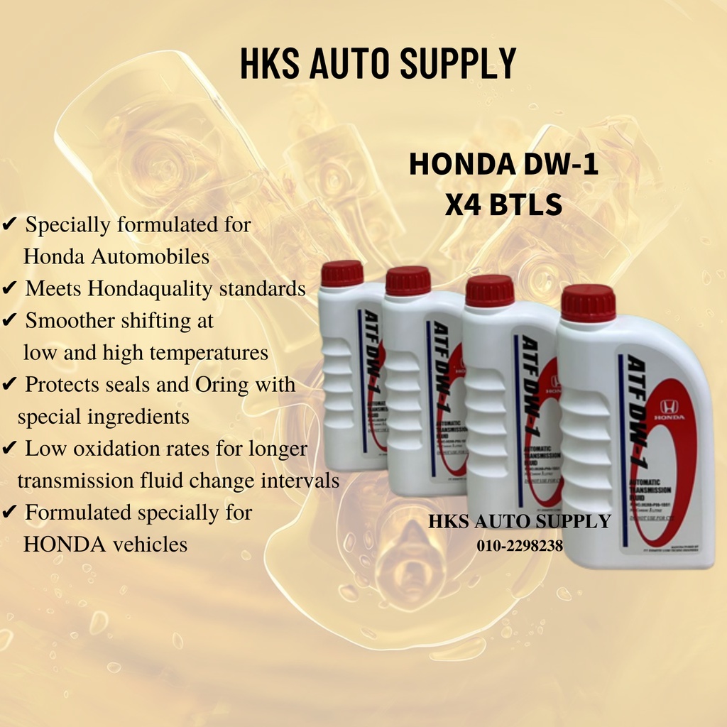 ORIGINAL】HONDA ATF DW1 GEAR OIL (1L)/ HONDA DW1 / HONDA DW1