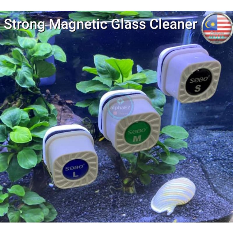 Sobo Mini Aquarium Glass Cleaner Floating Brush Berus