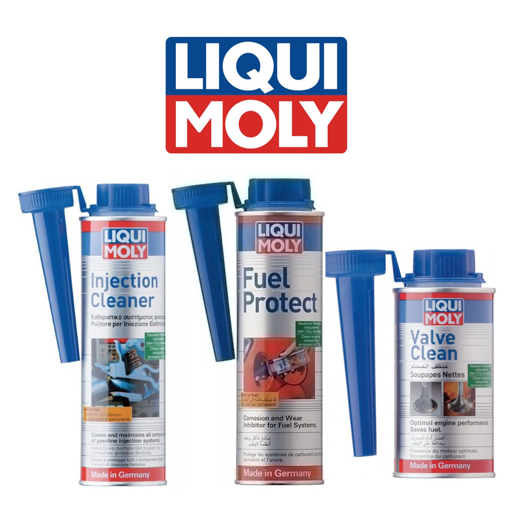 Liqui Moly Additives Package Injection Cleaner + Fuel Protect + Valve