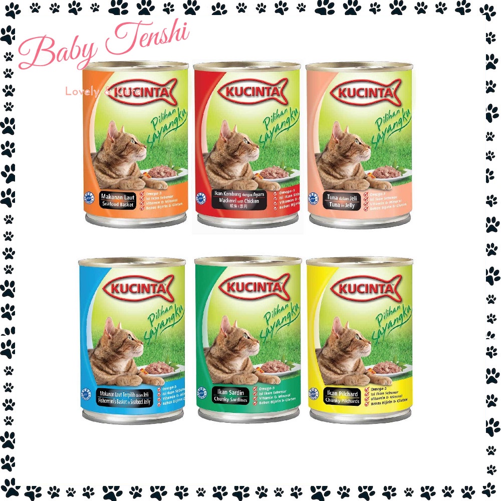 Kucinta Cat Canned Food 400g Cat Wet Food (5 Flavors) / Tuna Seafood