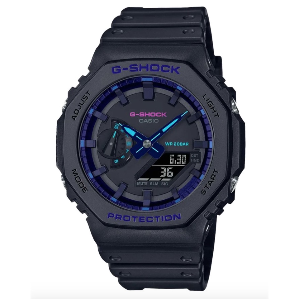G shock GA2100 Black Blue G Shock TMJ G Shock Black Autolight Jam G