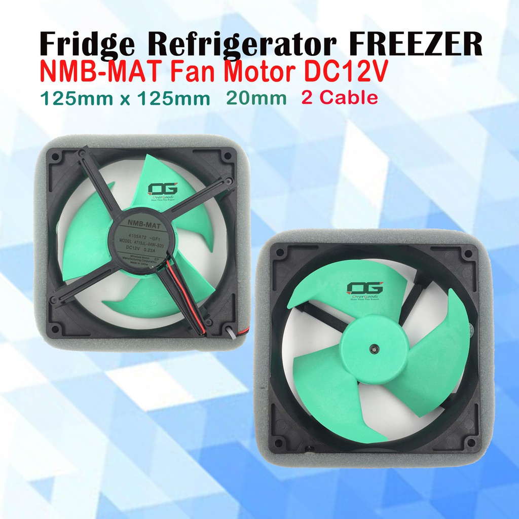 Toshiba Panasonic Fan Motor Fridge Refrigerator Freezer DC12V 125X125MM